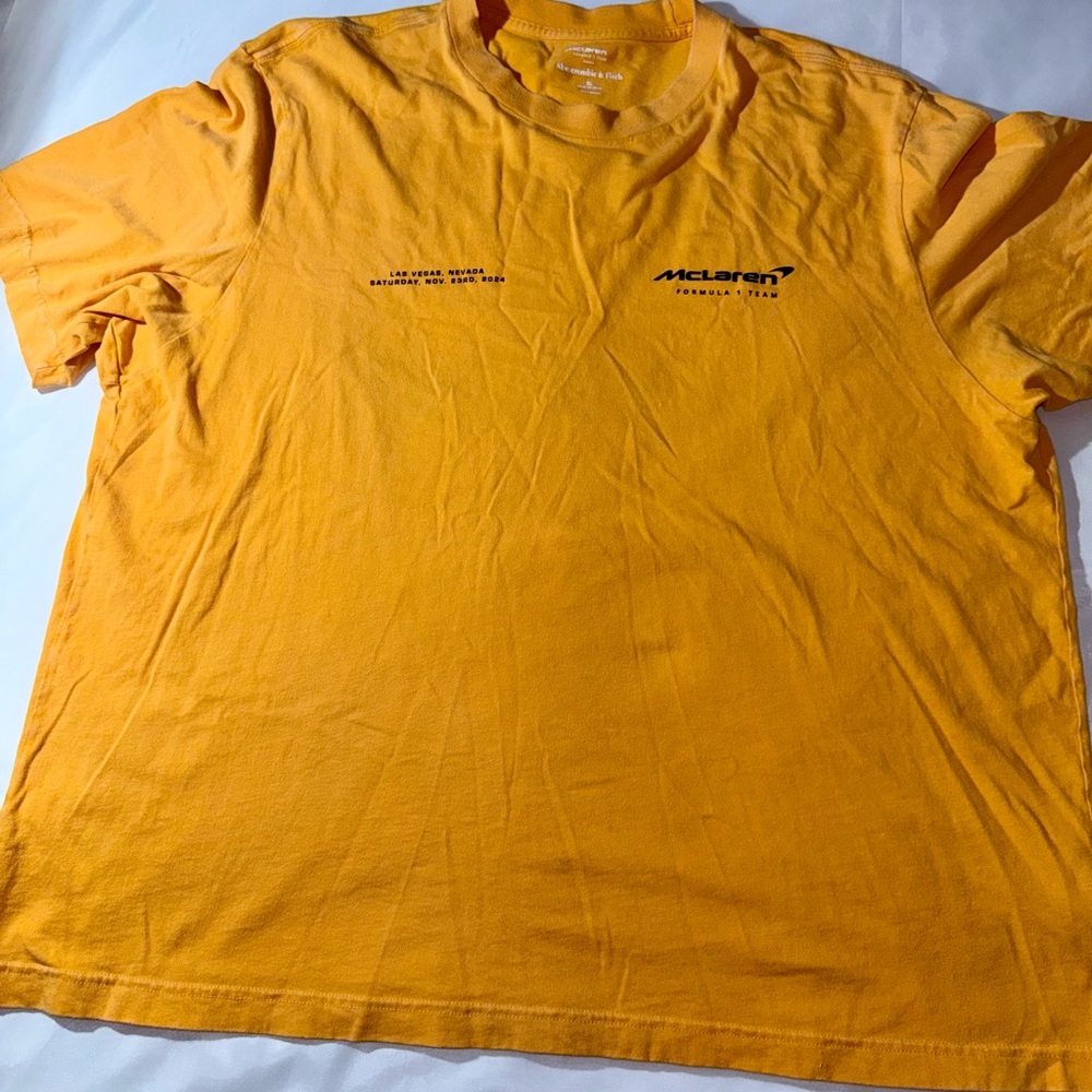 McLaren Las Vegas Grand Prix Orange Short Sleeve Men's Tee